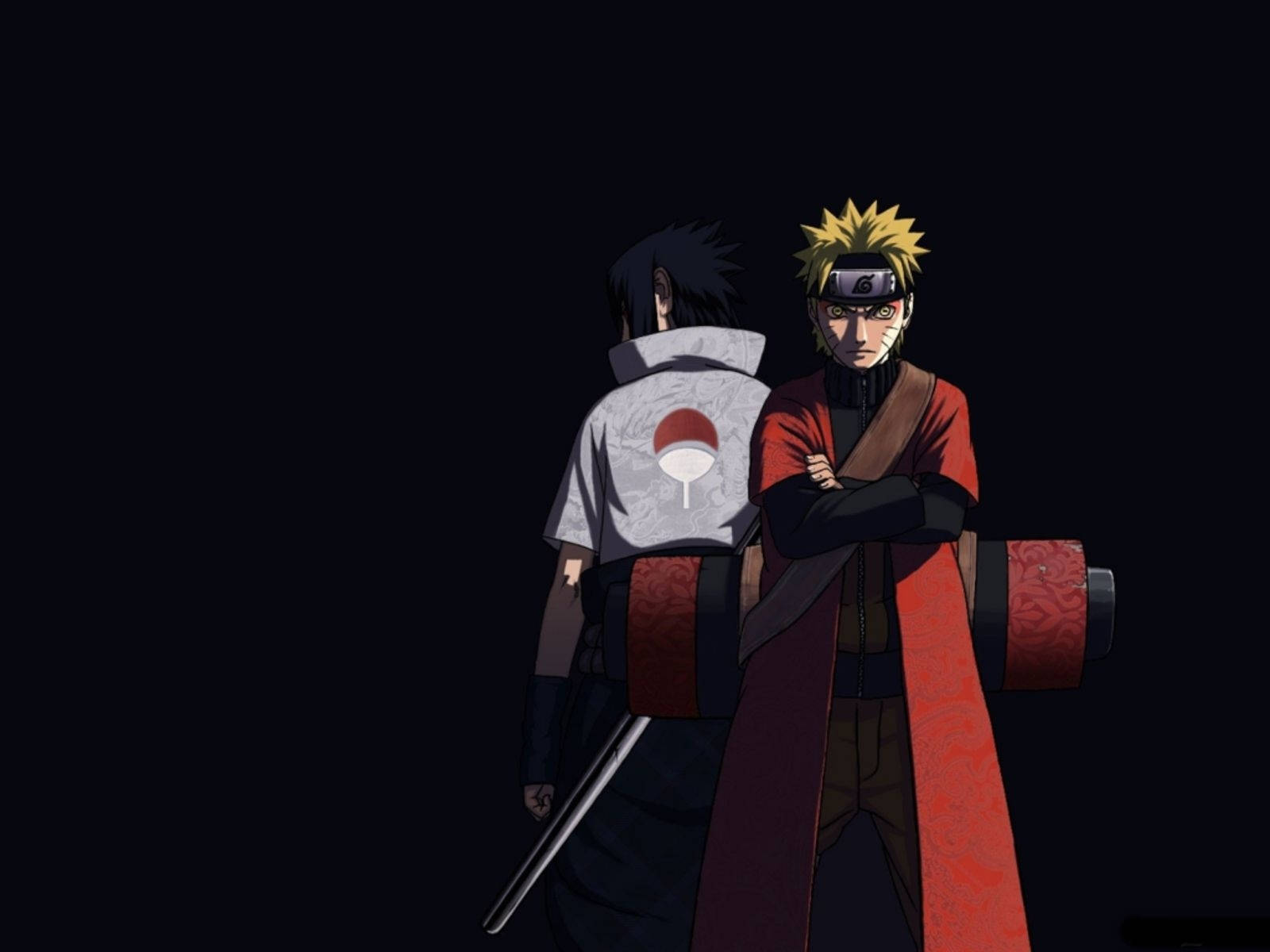 Wonderlike Naruto en Sasuke Uchiha Muurpapier