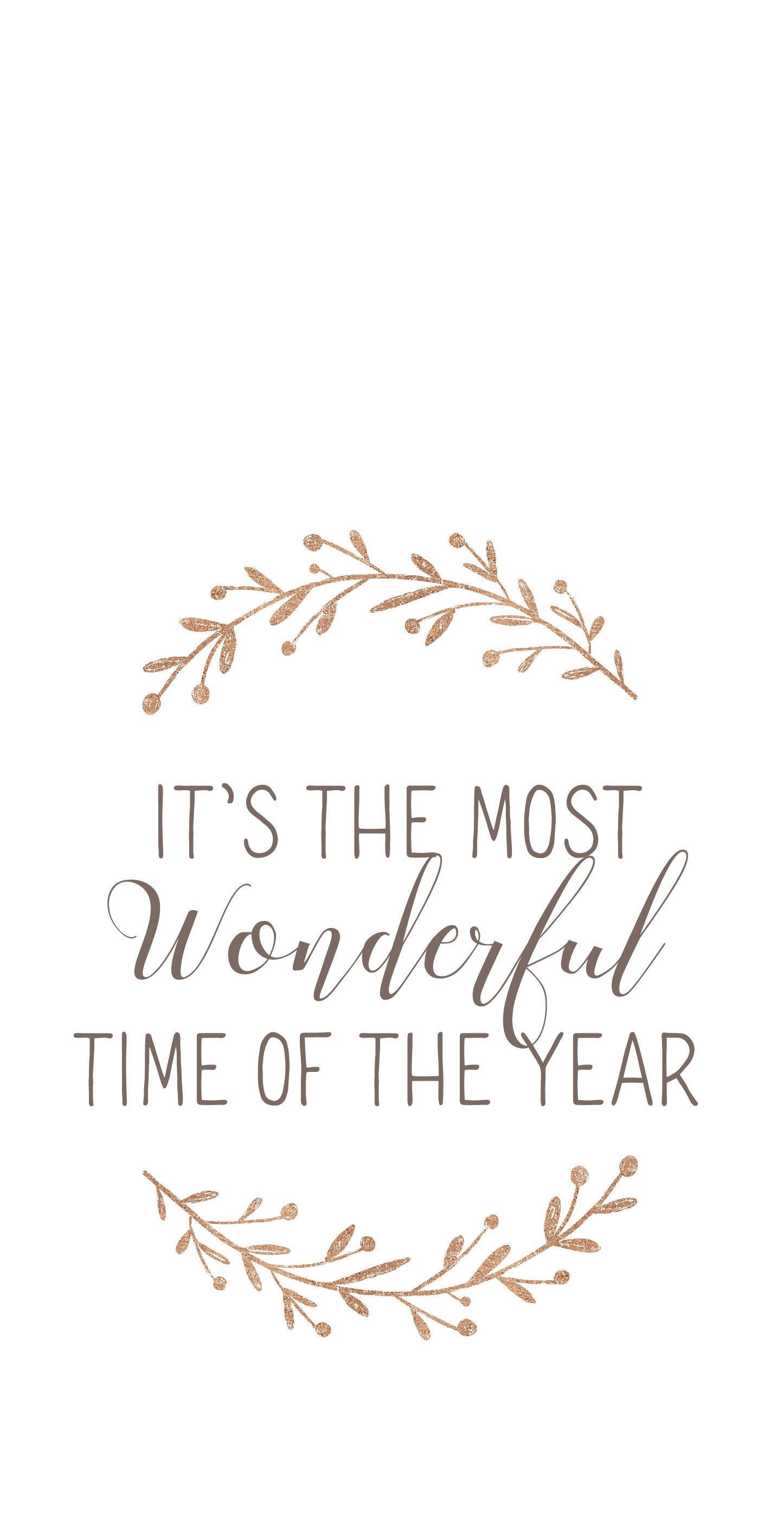 Wonderlike Tyd Kersfees Esteties Muurpapier