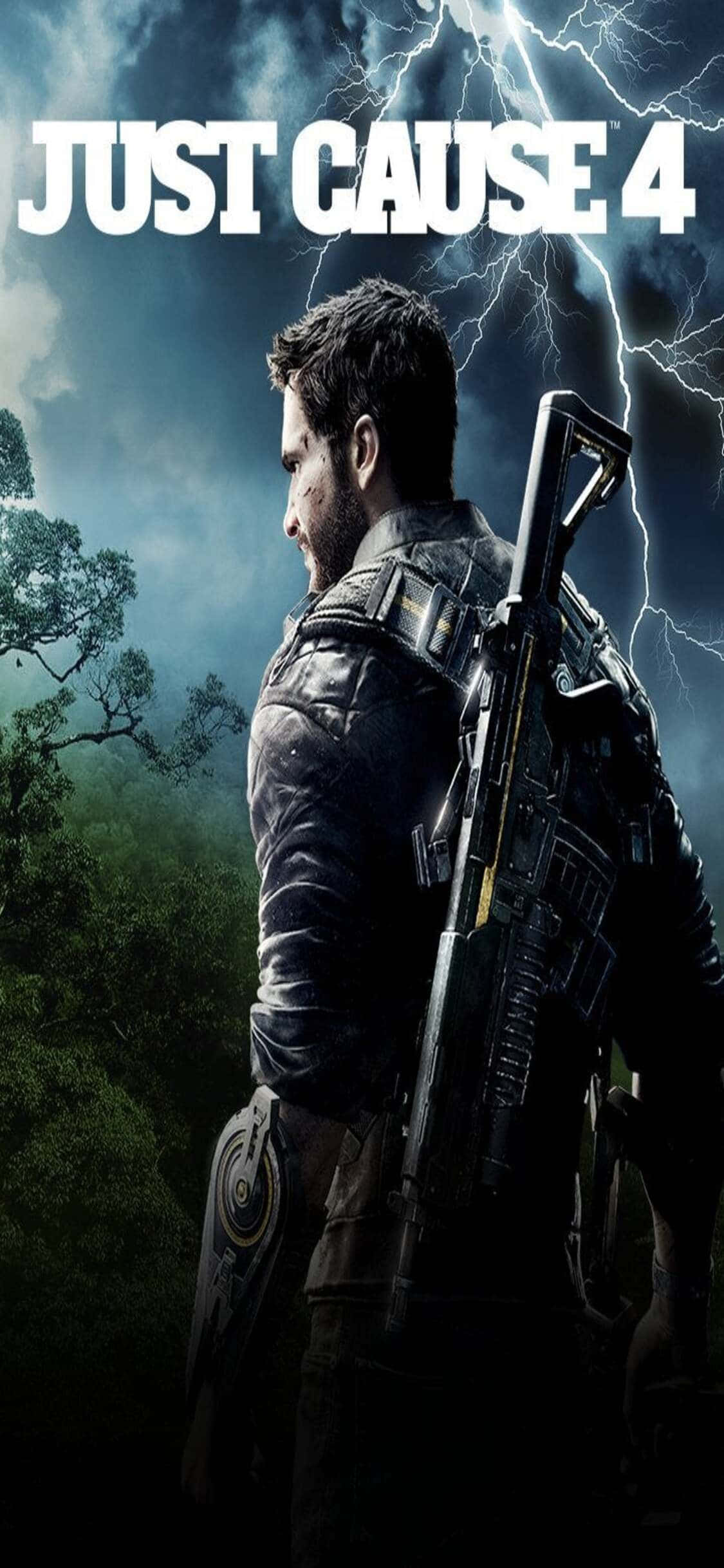 Word die Ultieme Agent van Chaos op jou iPhone X met Just Cause 4 Muurpapier