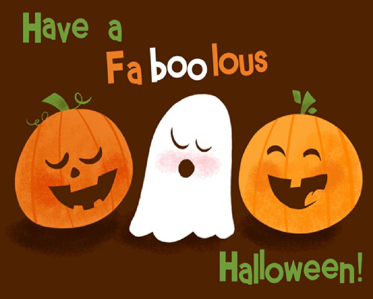 "Word feesgety hierdie Halloween met hierdie oulike versierings!" Muurpapier