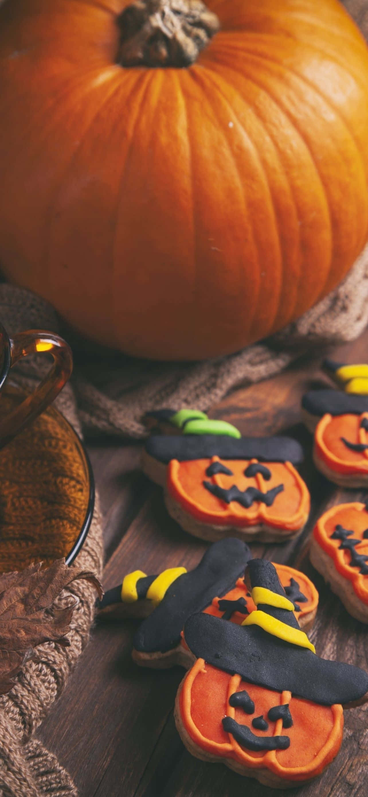 Word spookagtig met hierdie vreeslik cool Halloween iPhone-agtergrond! Muurpapier
