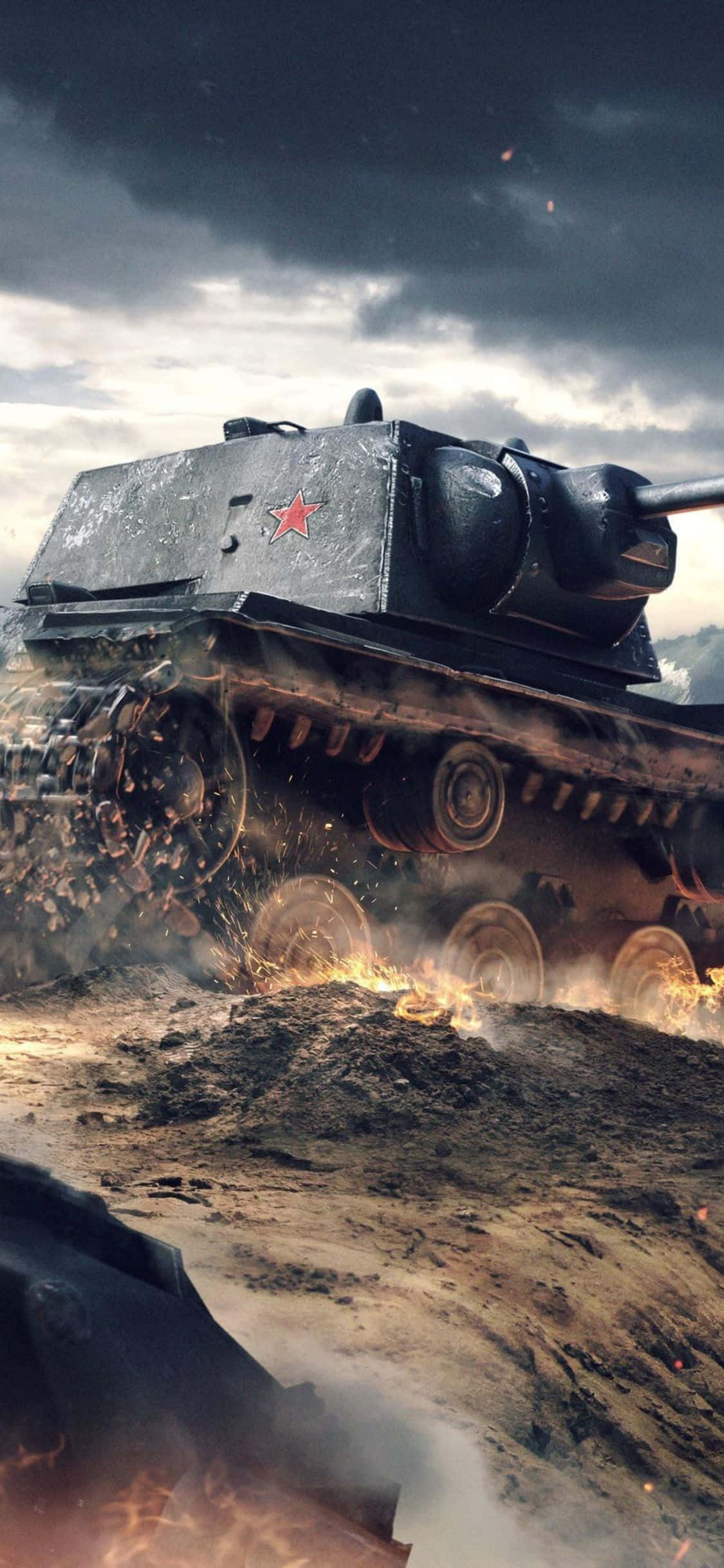 world of tanks - 'n tenk in die woestyn Muurpapier