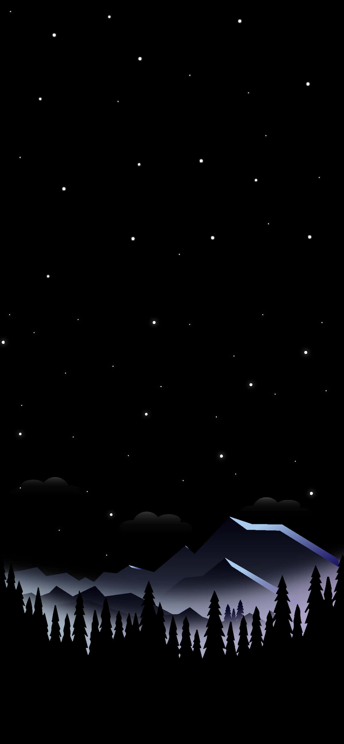 Woud Pixel 3XL AMOLED Agtergrond Muurpapier