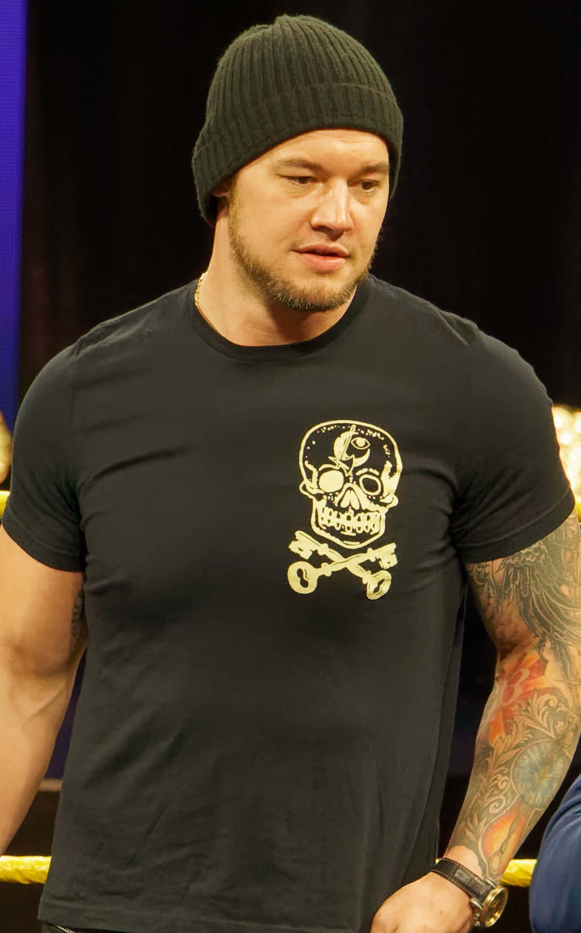 WWE-stoeier Baron Corbin-portret Muurpapier
