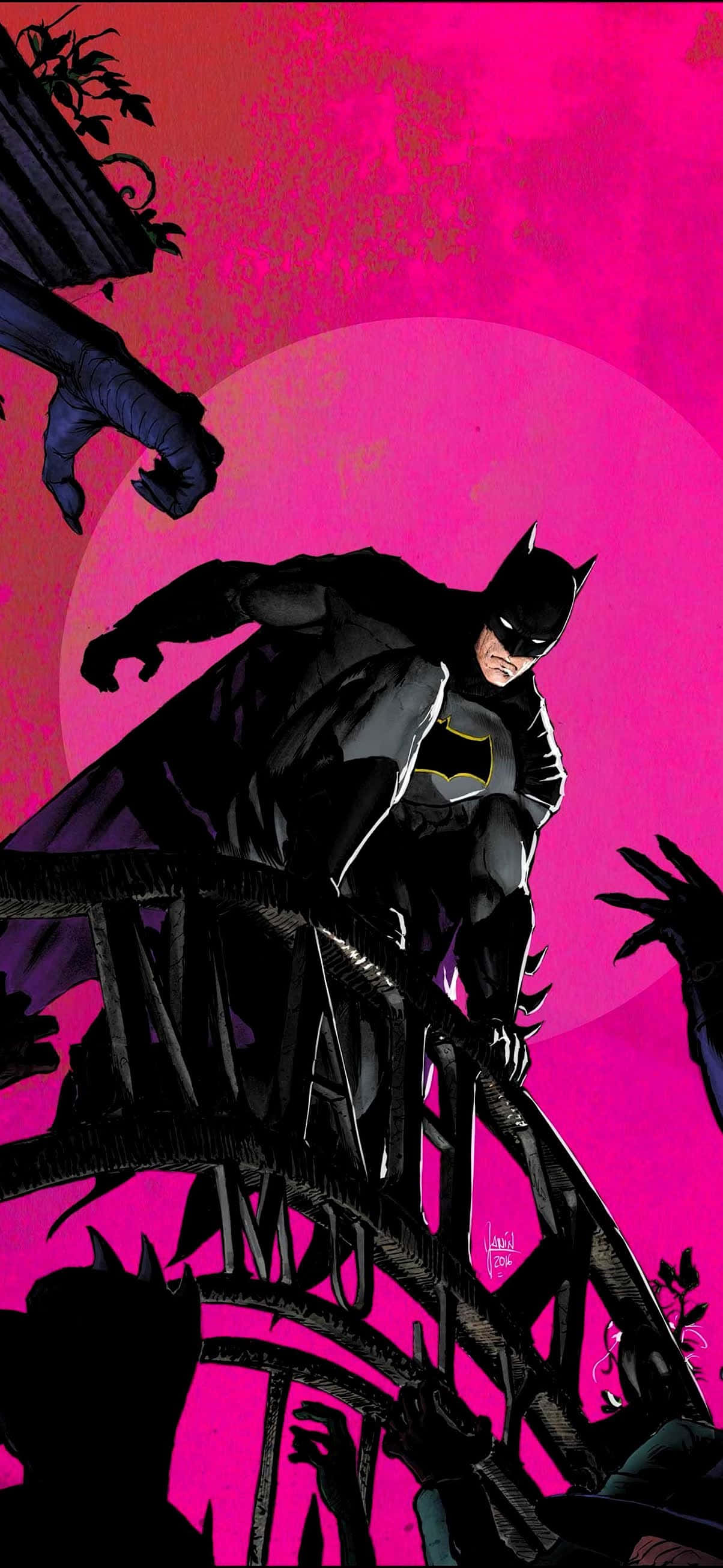 Wys jou geek-cred met die wonderlike Batman iPhone Muurpapier