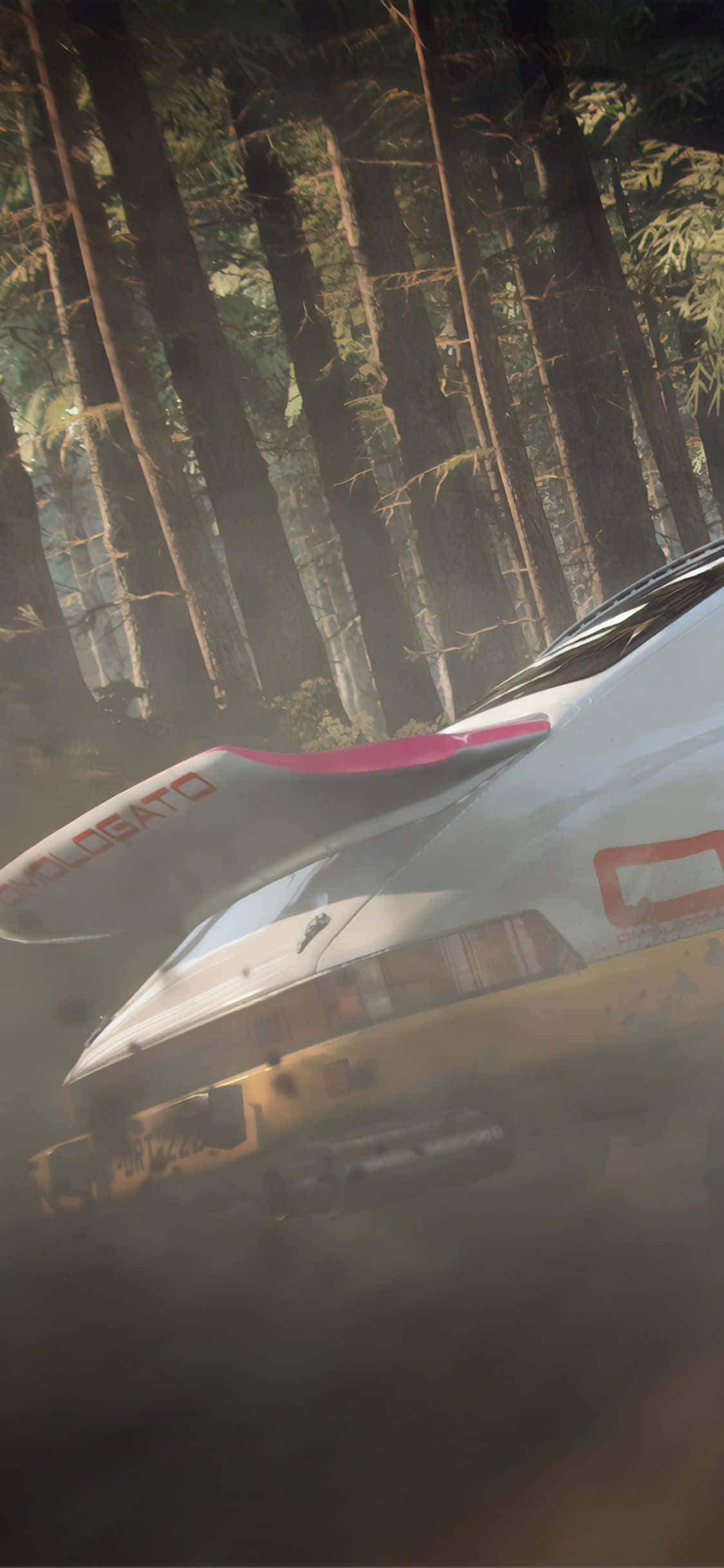 Wys Jou iPhone Xs Stylvol met die Dirt Rally Agtergrond Muurpapier