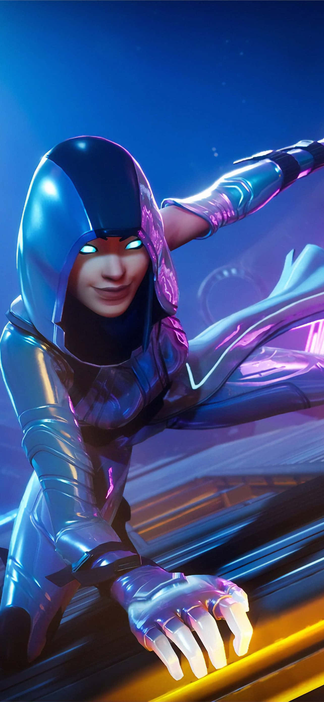 Wys jou krag en vreesloosheid in die speletjie met die ikoniese Raven Fortnite-vel. Muurpapier