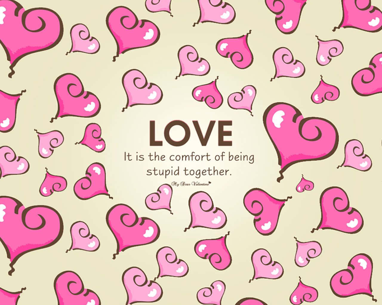Wys jou liefde hierdie Valentynsdag met hierdie oulike plakpapier! Muurpapier