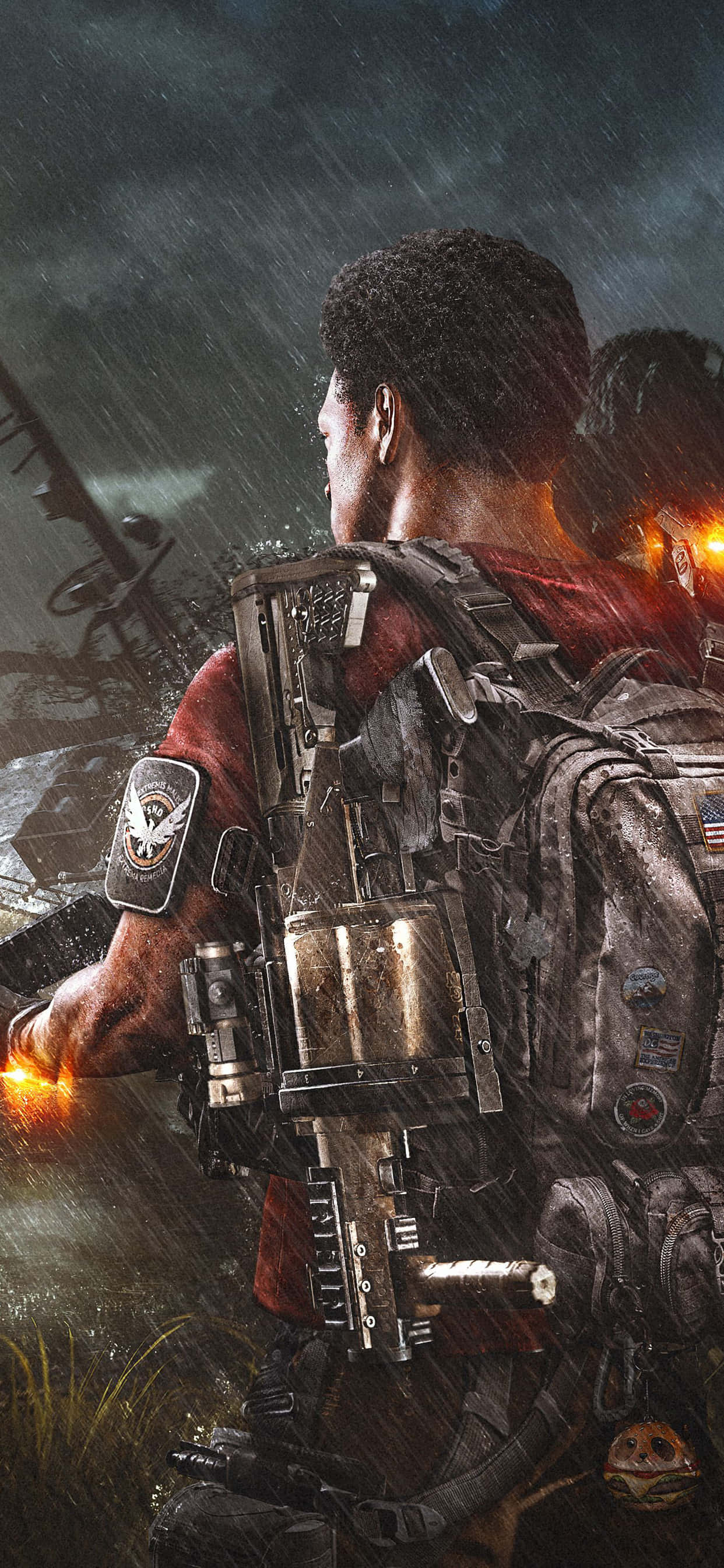 Wys jou liefde vir The Division met die gesofistikeerde iPhone XS Max Muurpapier