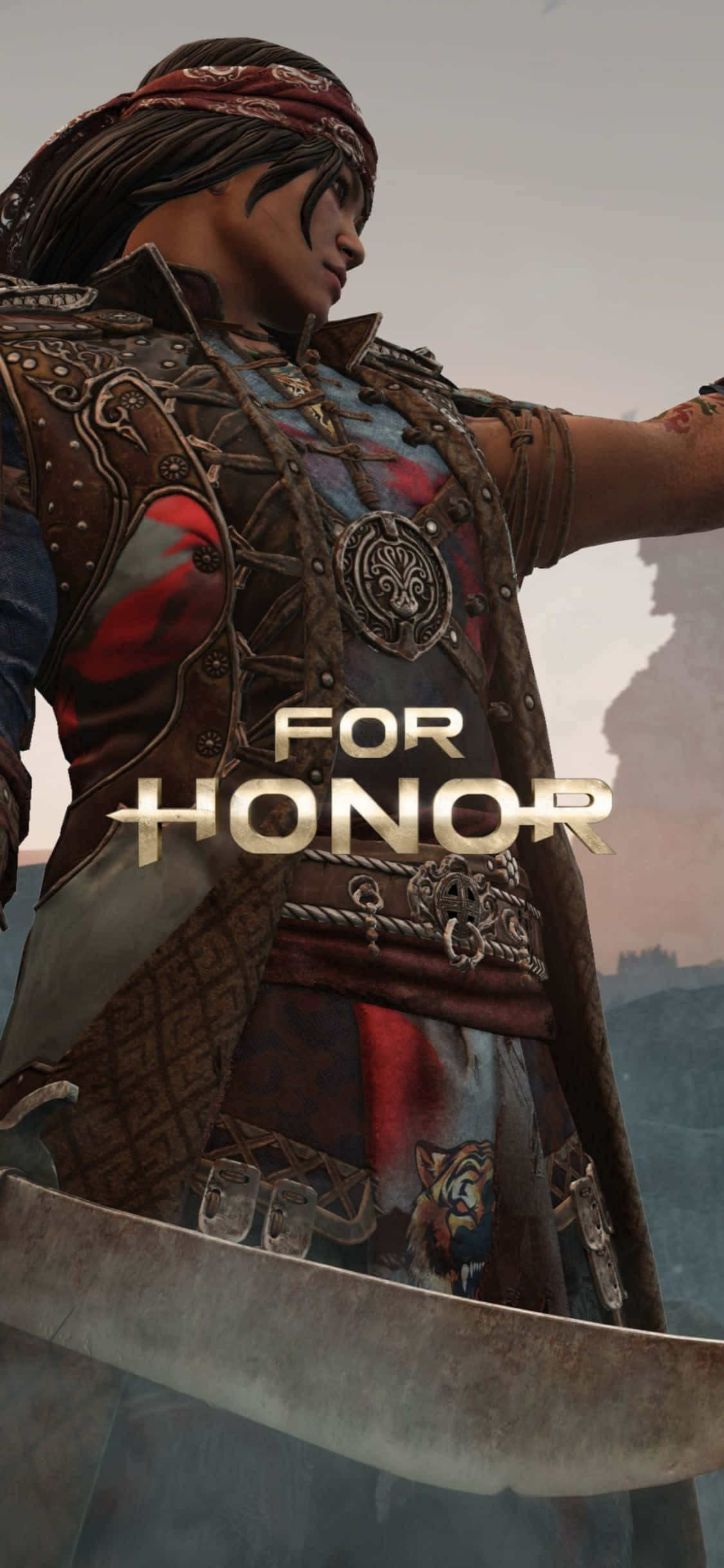 Wys jou moed en lojaliteit met 'n iPhone Xs — For Honor. Muurpapier