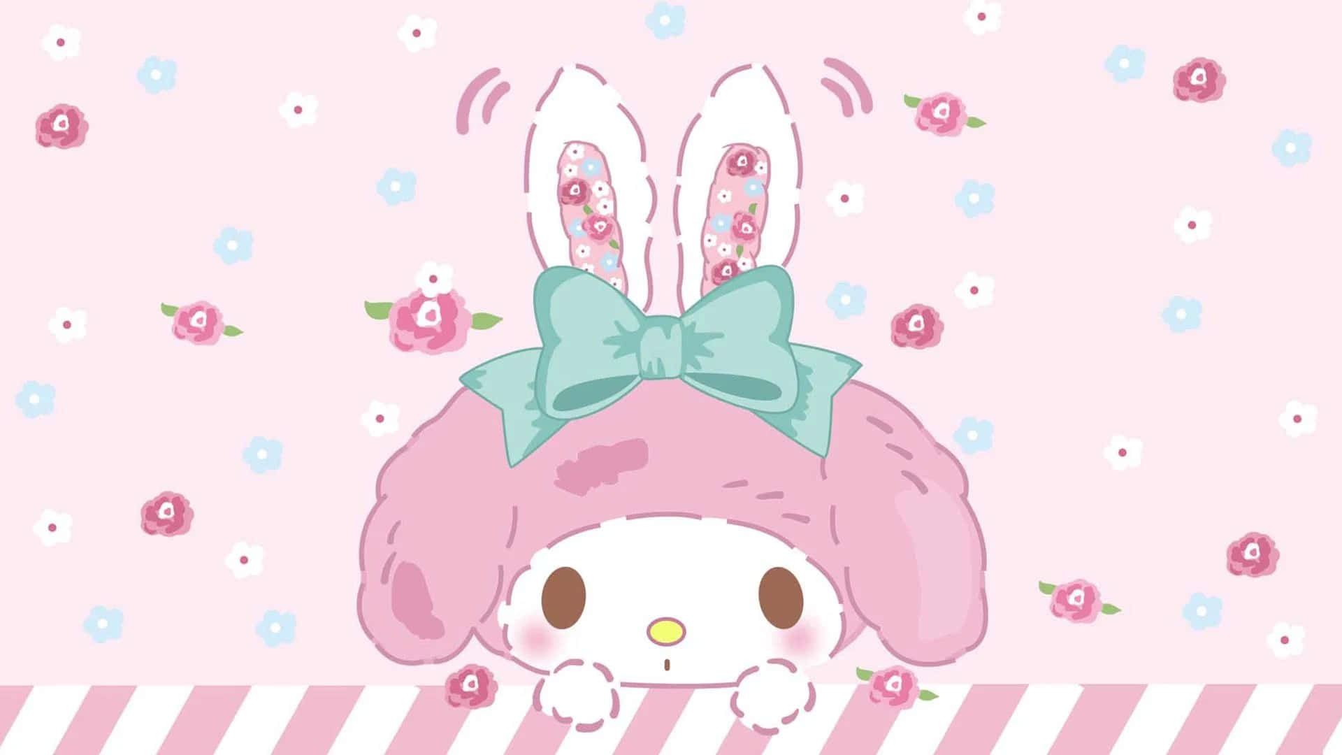 Wys jou Sanrio-liefde met hierdie prettige agtergrond! Muurpapier