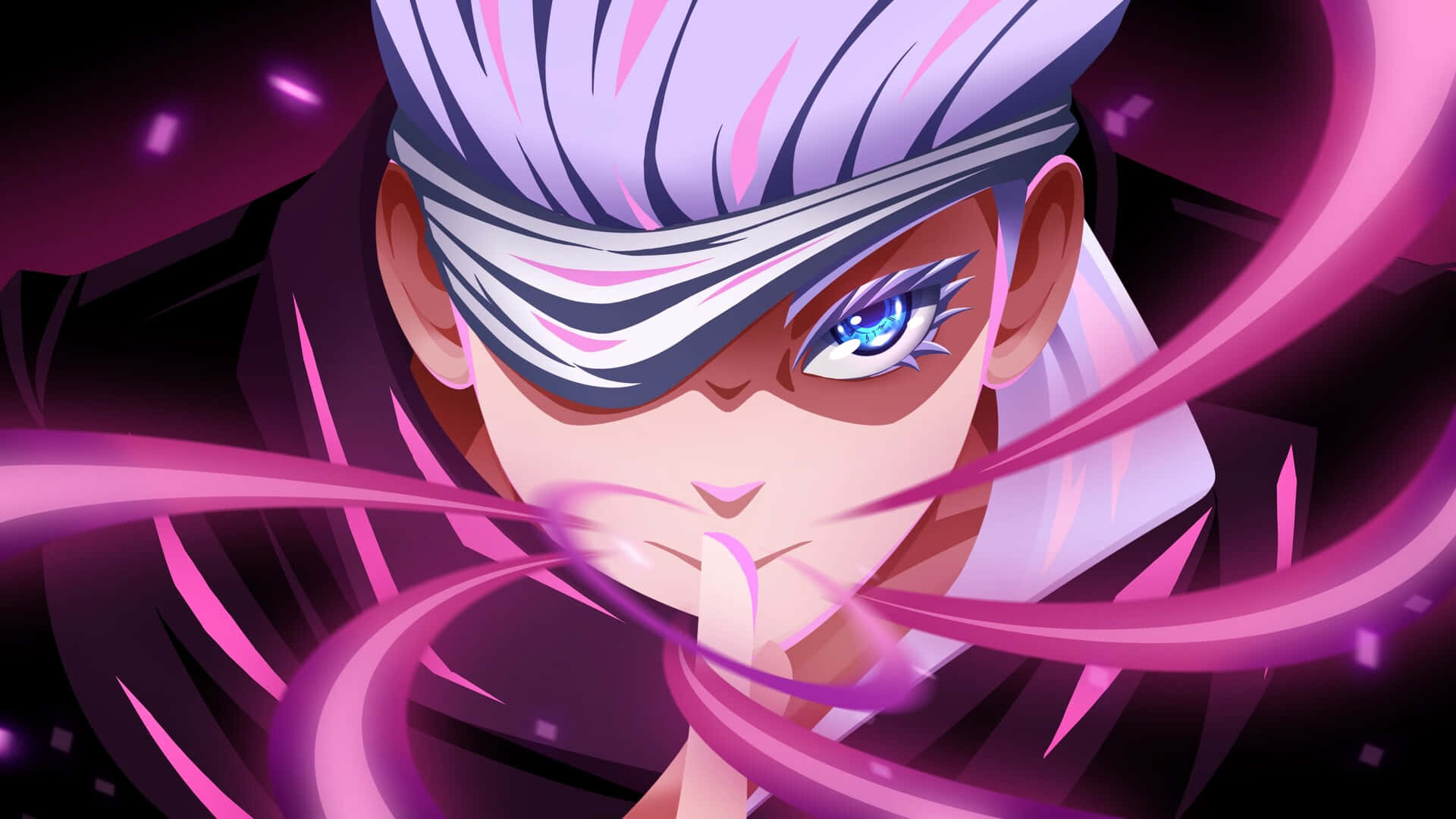 Wys 'n innoverende pers anime-agtergrond Muurpapier