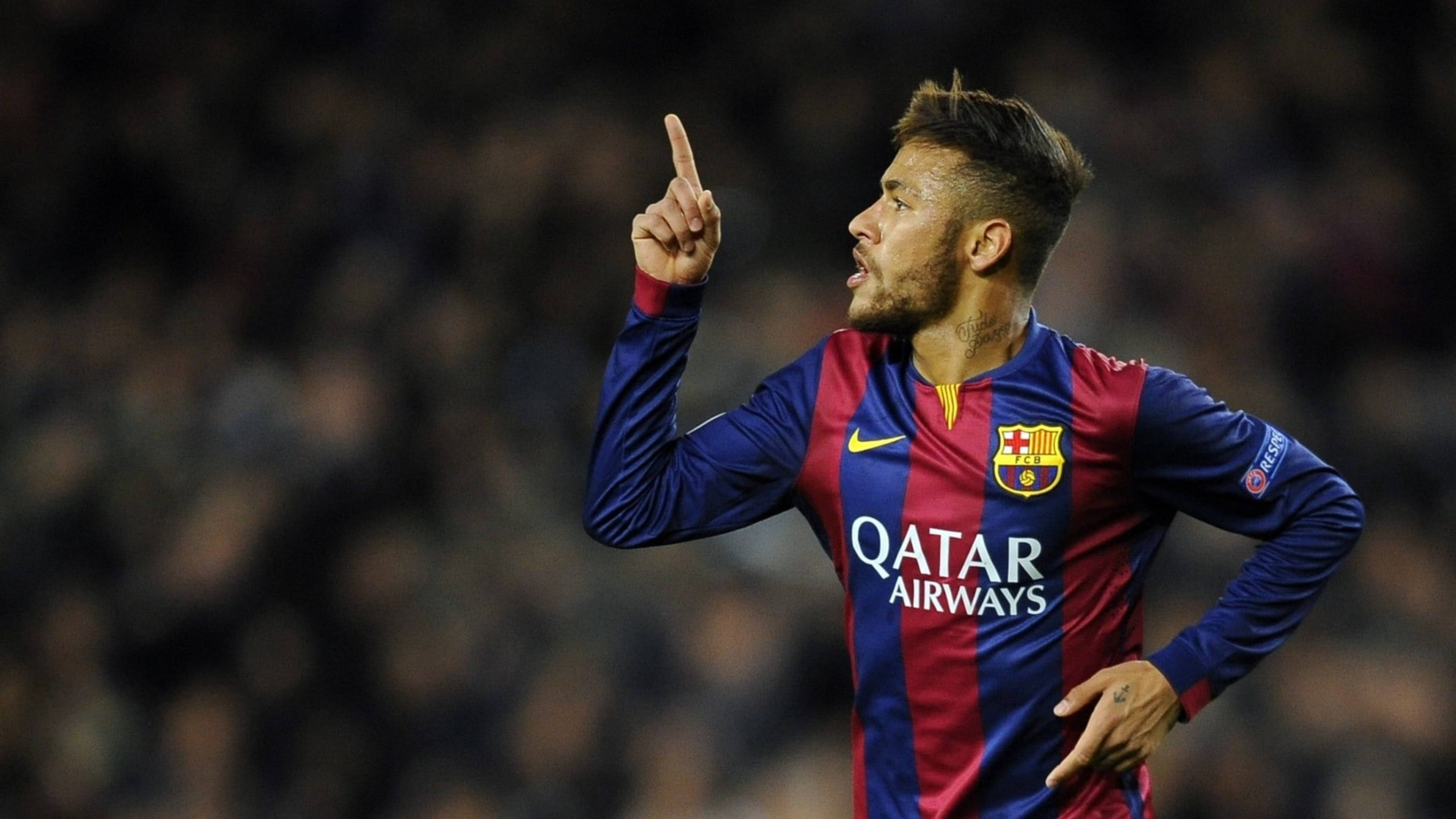 Wysende Atleet Neymar 4K Muurpapier