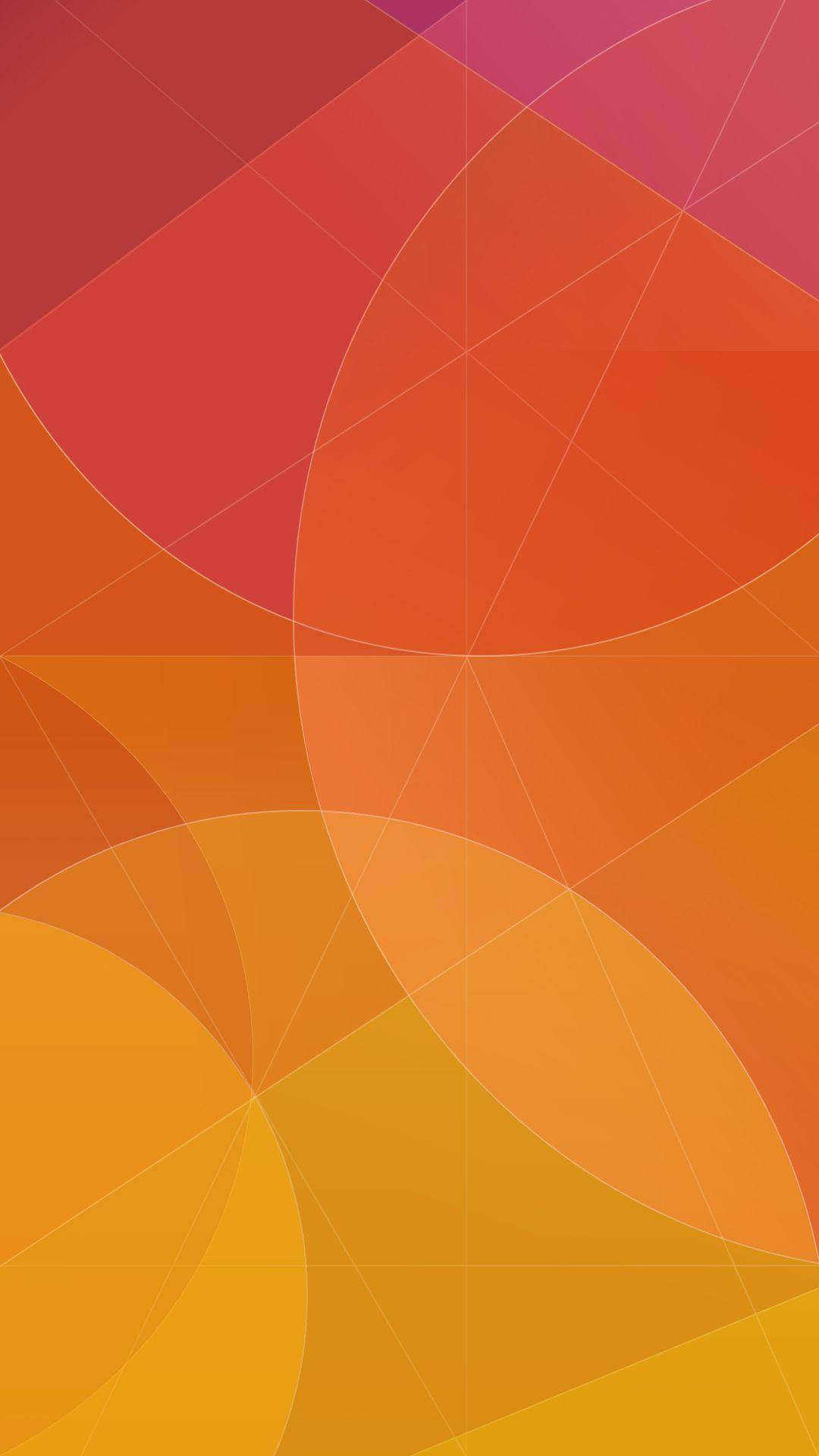 Xiaomi Oranje Sirkels Muurpapier