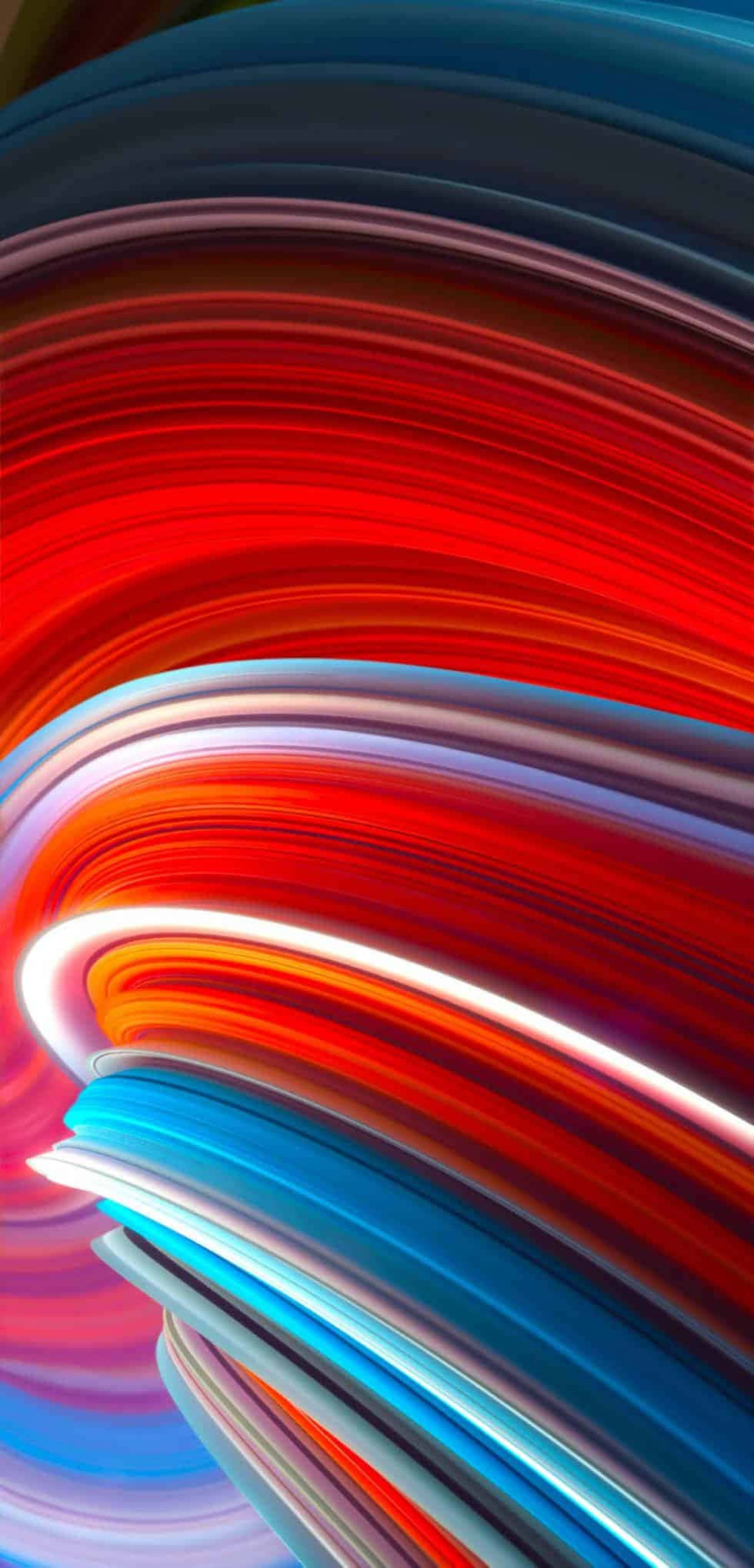 Xiaomi-slimfoon op abstrakte agtergrond Muurpapier