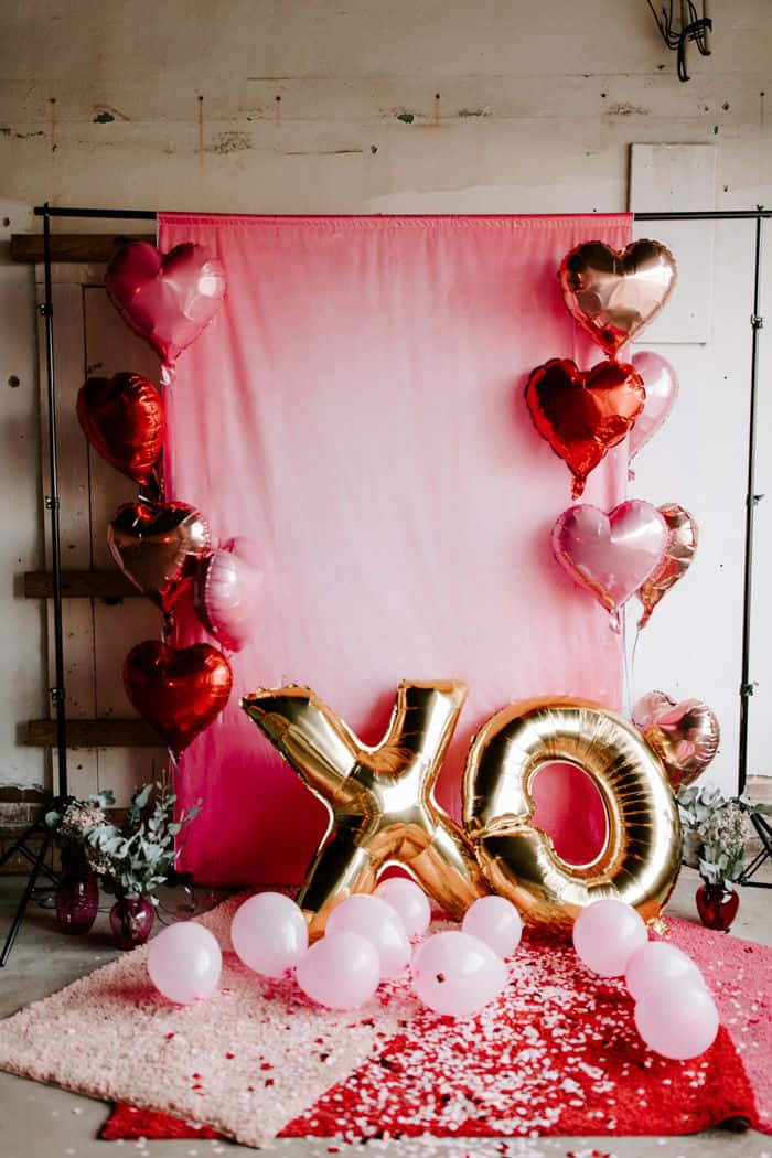 XO Valentynsdag Versiering Prente Muurpapier