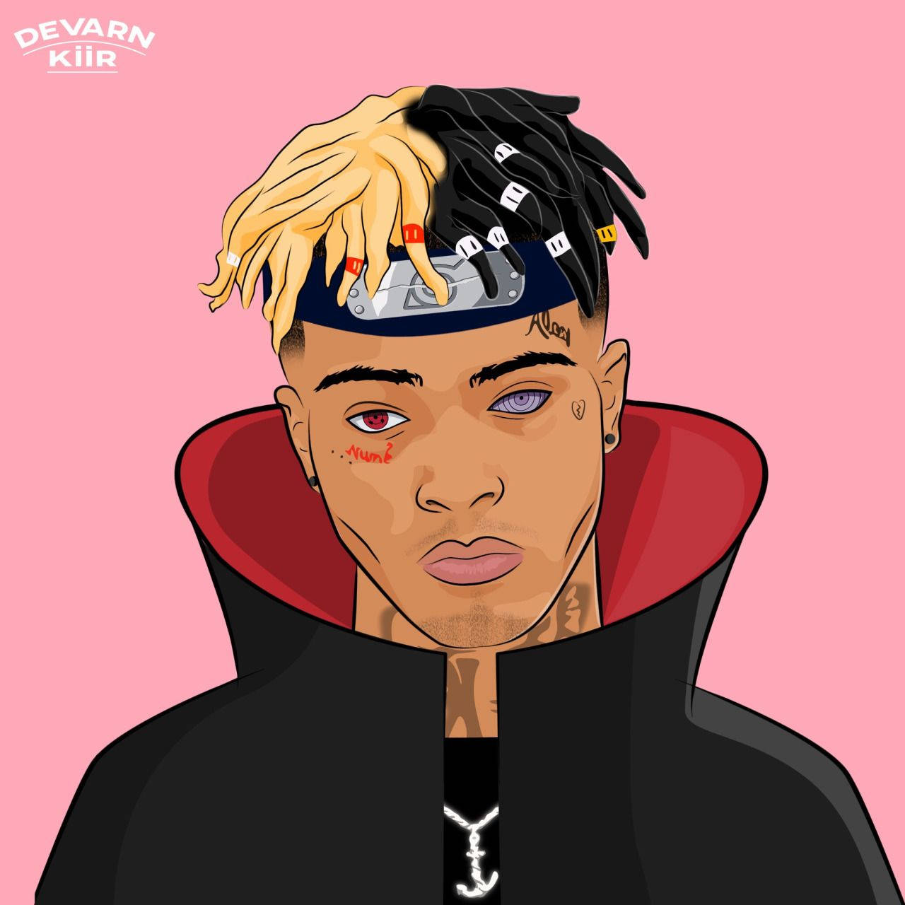Xxxtentacion Anime Akatsuki-kleed Muurpapier