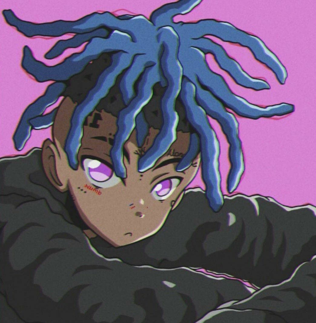 Xxxtentacion Anime Retro Styl Muurpapier