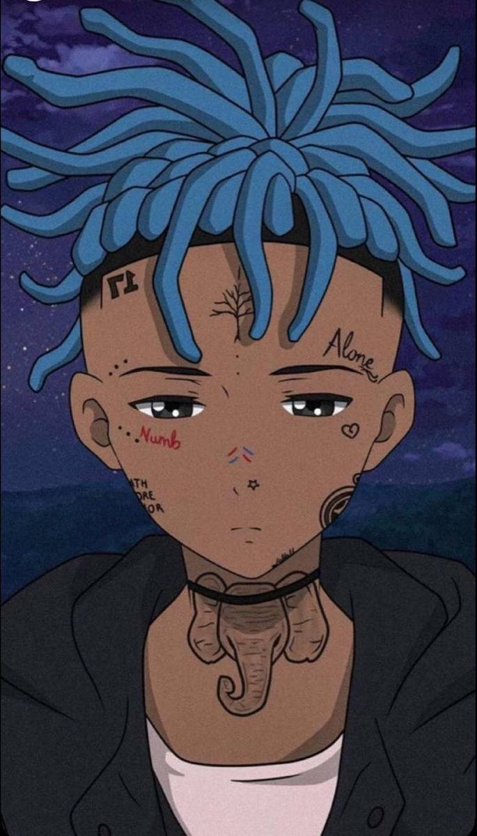 Xxxtentacion Anime Tattoo-rapper Muurpapier