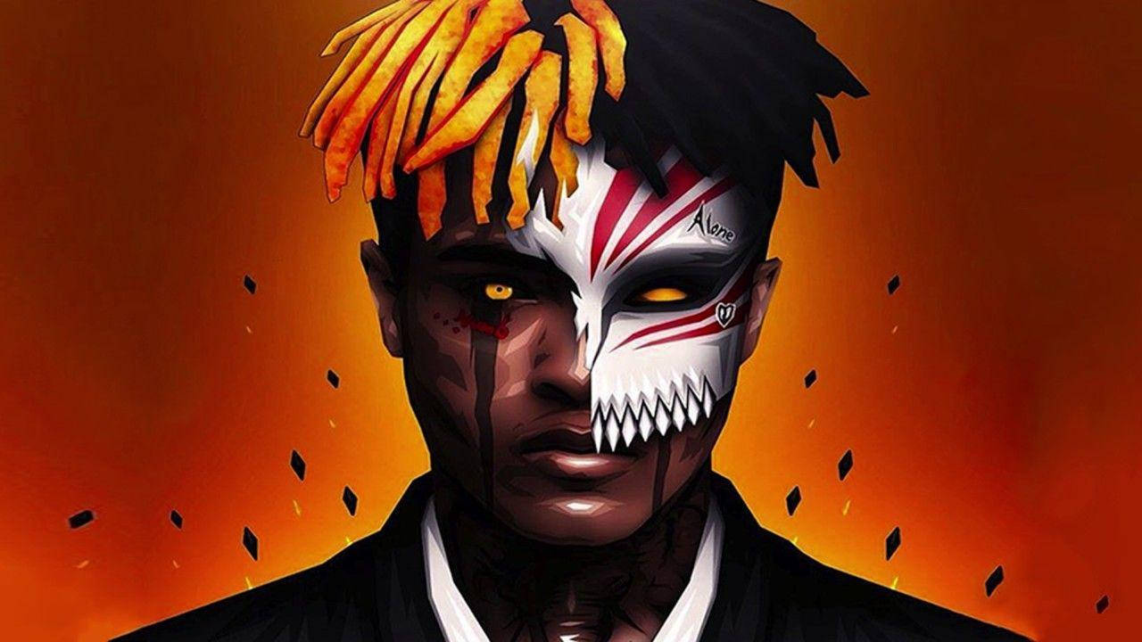 Xxxtentacion Anime Holle Masker Muurpapier