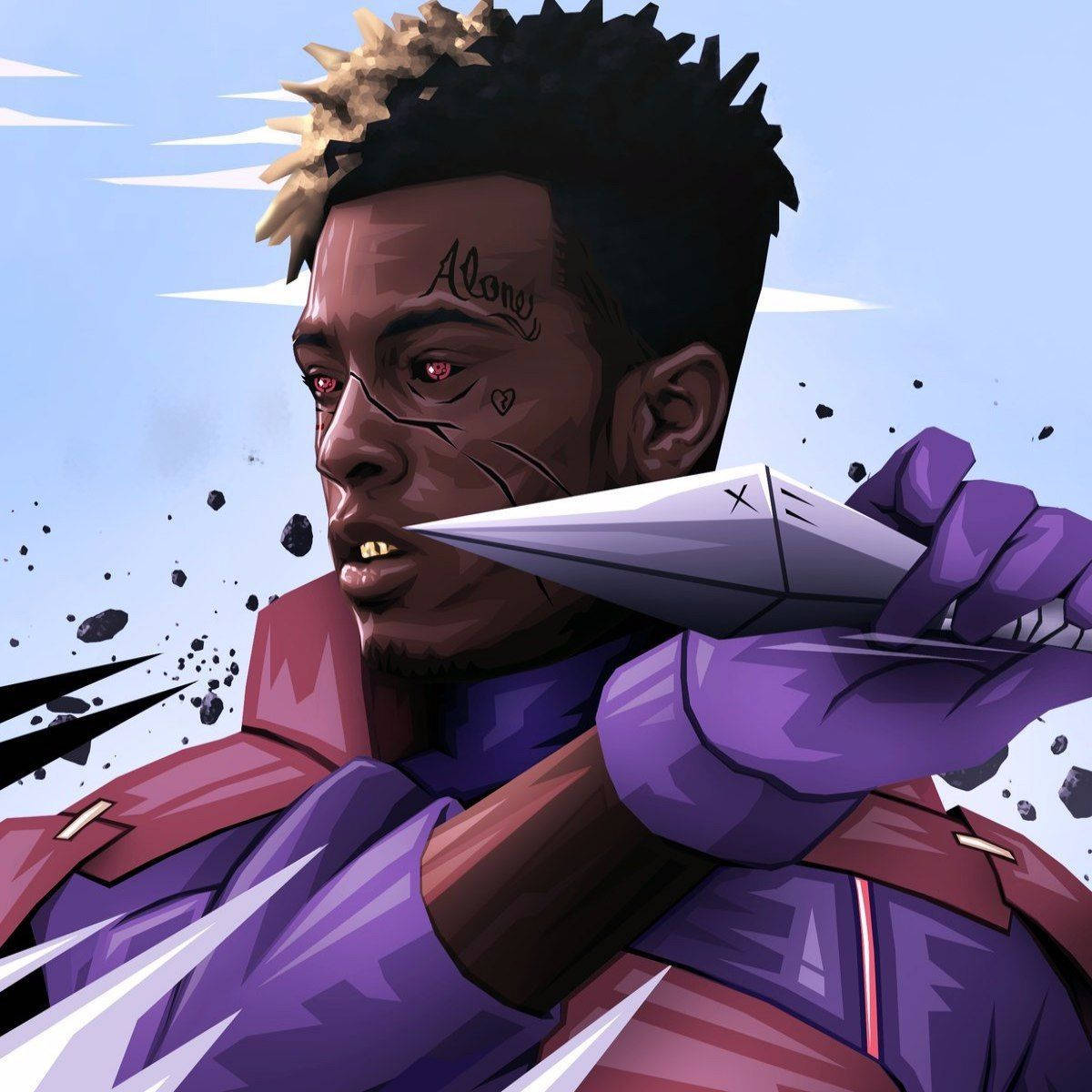 Xxxtentacion Anime Naruto se Kunai Muurpapier