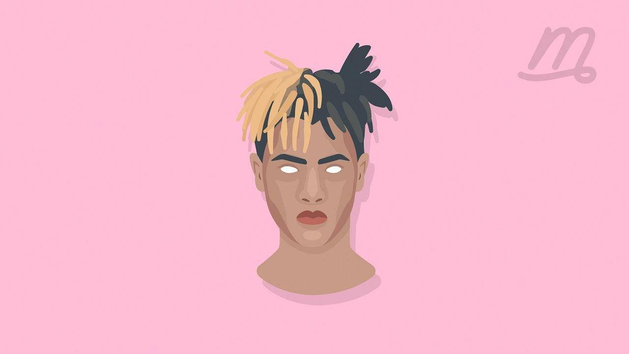Xxxtentacion Anime Pienk Kuns Muurpapier