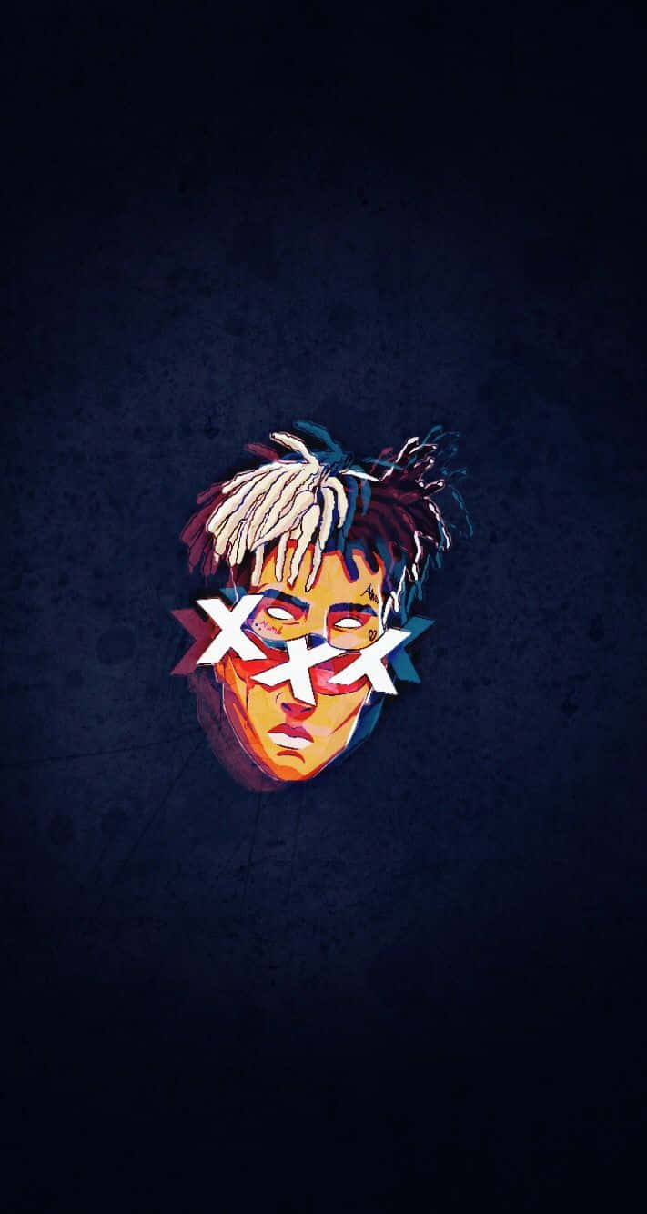 XXXTentacion Bad met Glitch-effek Muurpapier