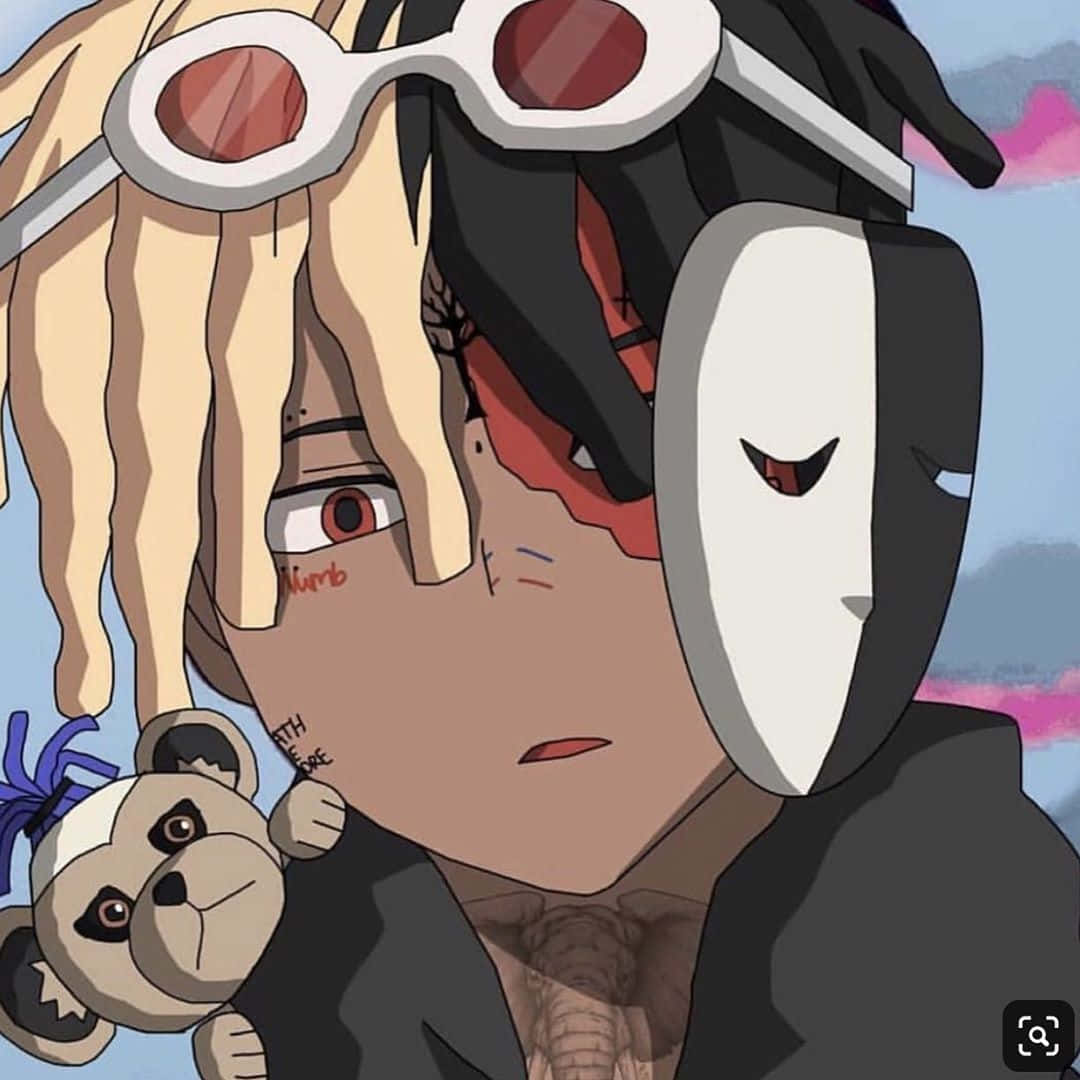 Xxxtentacion PFP Geanimeerde Kind Muurpapier