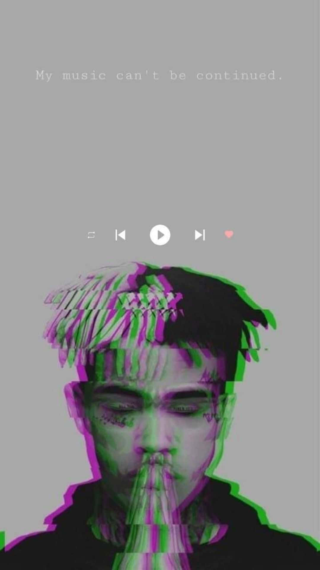 Xxxtentacion PFP Kleurbreking Muurpapier
