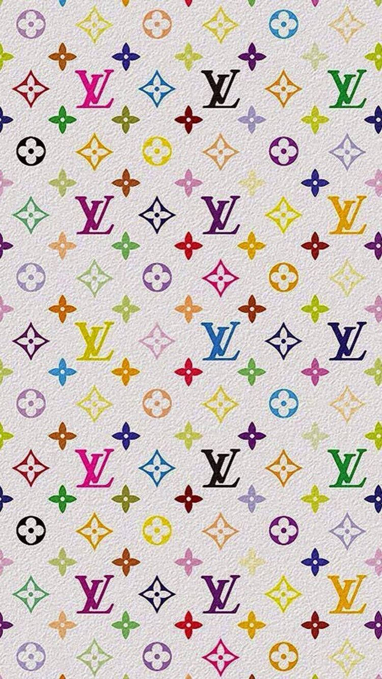 Y2K-estetiek Lv-monogram-logo Muurpapier