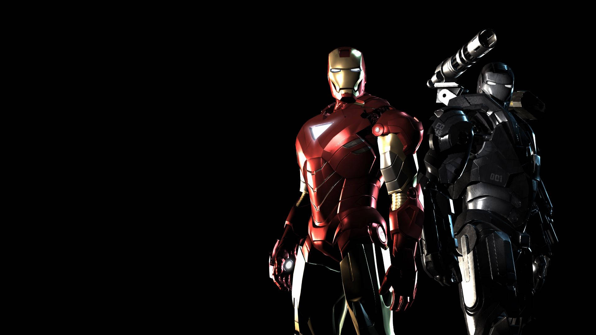 Ysterman en Oorlogsmasjien plakpapier — Iron Man Muurpapier