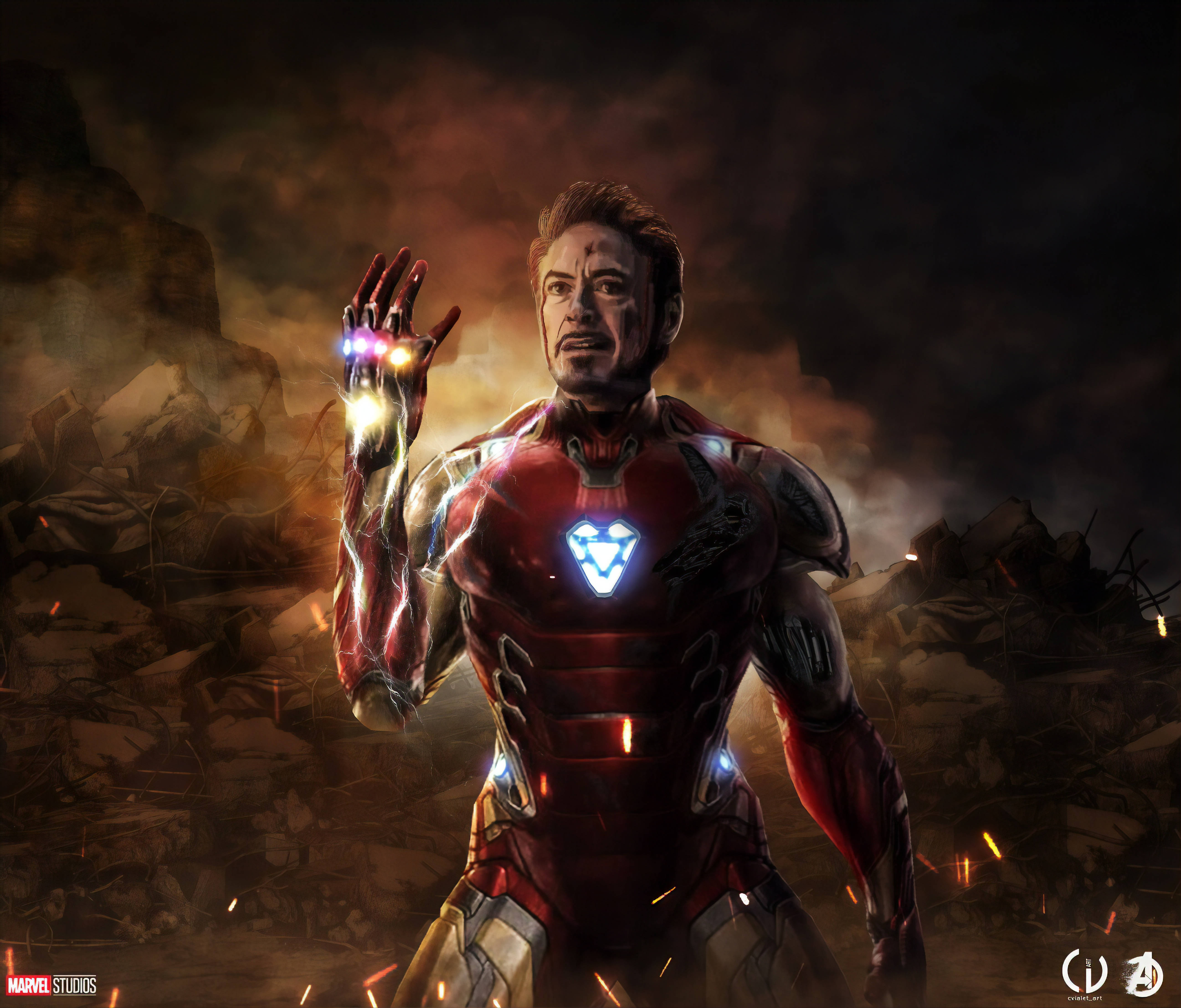 Ystersluitman Snap 4K Marvel iPhone Muurpapier