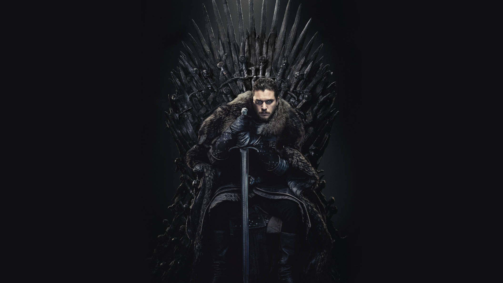 Ystertroon Jon Snow Game of Thrones Muurpapier