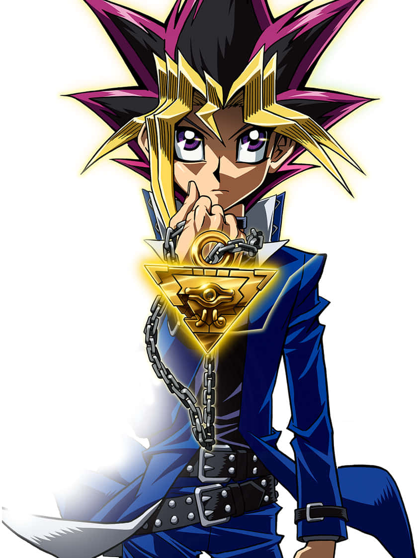 Yugi Muto, die Koning van Speletjies, in aksie Muurpapier