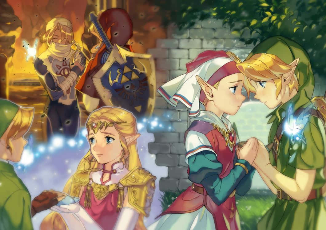 Zelda agtergrond Muurpapier