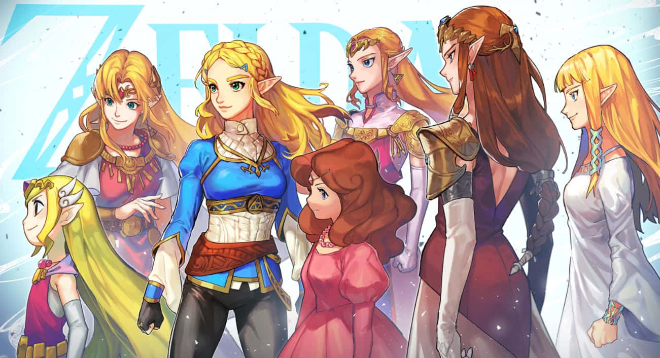 Zelda agtergrond Muurpapier
