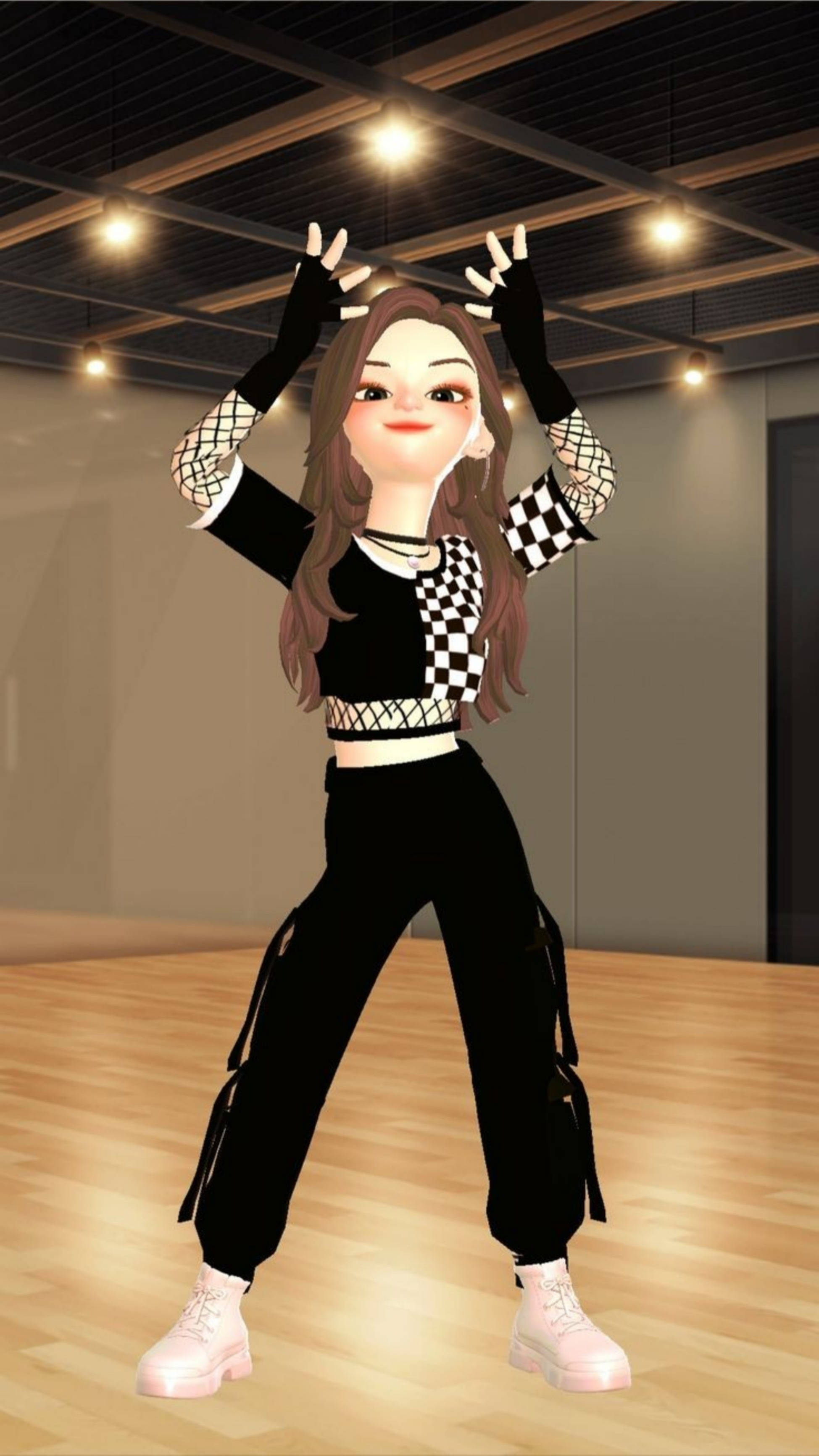 Zepeto Coole Dansende Meisie Muurpapier