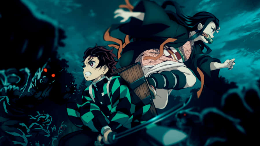 Demon Slayer 4K-agtergrond