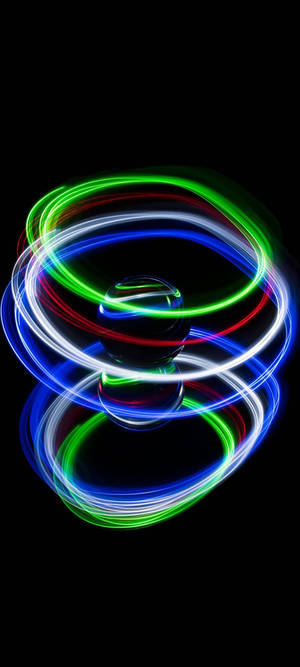 3D Bal Neon Foon — Samsung Galaxy S20 Muurpapier