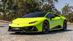 4k Skootrekenaar Motor Beeld Van Lamborghini Huracán