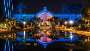 8k 7680x4320 Ultra Hd Resolusie Werkskerm Balboa Park — 5120x1440 Muurpapier