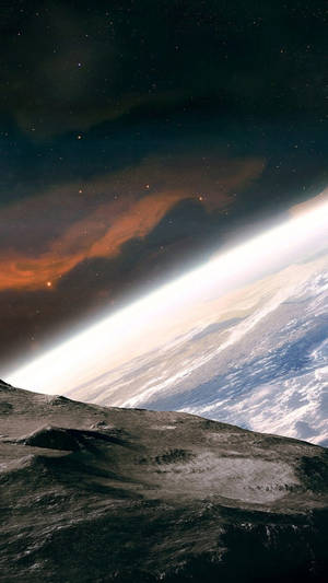 Aarde Atmosfeer Ruimte iPhone — Ruimte iPhone Muurpapier
