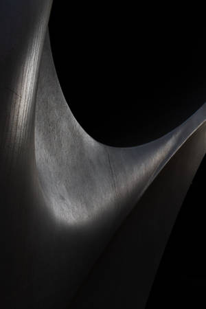 Abstracte swart beeldhouwerk dowwe — Dowwe Muurpapier