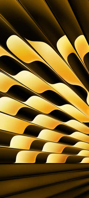 Abstrakte Goue Golwe Agtergrond — Galaxy M56 Muurpapier
