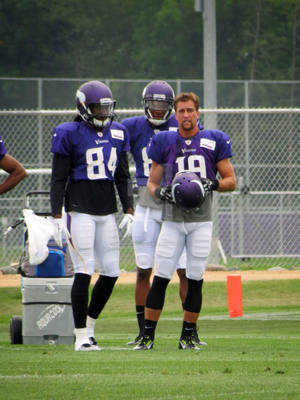 Adam Thielen Opwarmingswedstryd