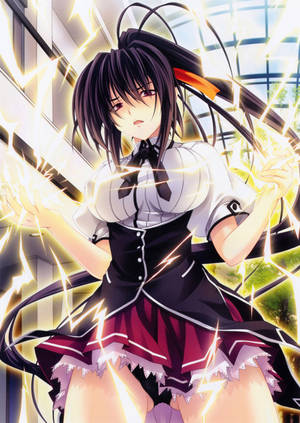 Highschool DxD Akeno Donder agtergrond. — OnePlus Pad 2 Pro Muurpapier