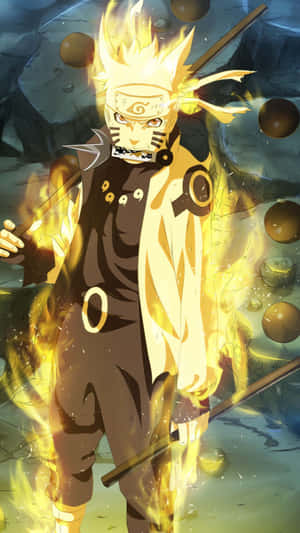 Aksiebelaaide Naruto-agtergrond vir jou foon — Naruto foon GIF Muurpapier