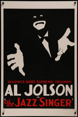 Al Jolson The Jazzy Singer Grieselige Voorblad — Huawei MatePad 11.5 S (2025) Muurpapier