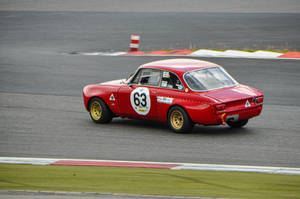 Alfa Romeo Giulia GTA Corsa koepee motor agtergrond.