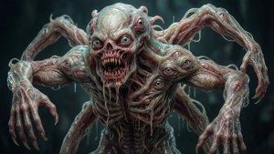 'n Groteske basterwese vervaag die lyn tussen alien en nekromorf.